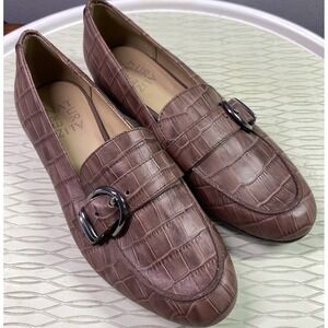 Naturalizer Women's Janie Loafers Driving Dress Shoe Flats Cocoa Brown Sz.6 EUC‎